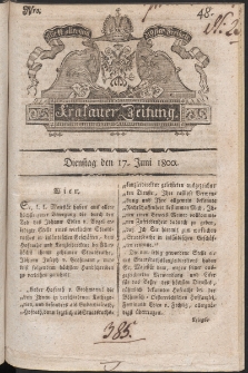 Krakauer Zeitung. 1800, nr 48
