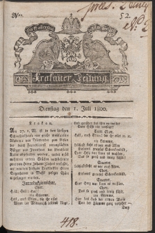 Krakauer Zeitung. 1800, nr 52