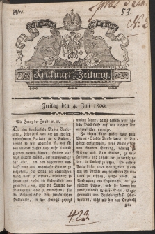Krakauer Zeitung. 1800, nr 53