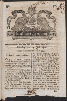 Krakauer Zeitung. 1800, nr 56
