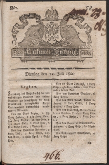 Krakauer Zeitung. 1800, nr 58
