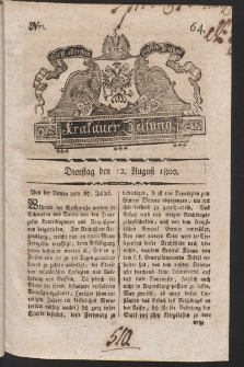 Krakauer Zeitung. 1800, nr 64