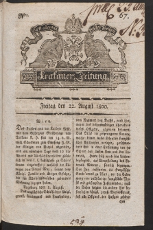 Krakauer Zeitung. 1800, nr 67