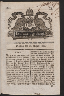 Krakauer Zeitung. 1800, nr 68