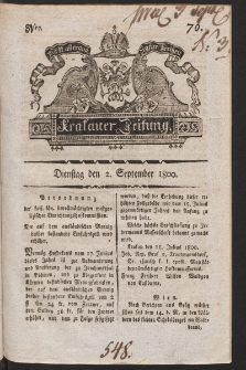 Krakauer Zeitung. 1800, nr 70