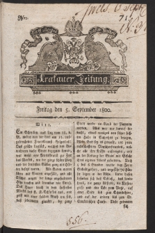 Krakauer Zeitung. 1800, nr 71