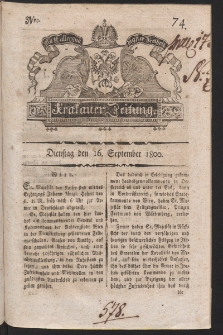 Krakauer Zeitung. 1800, nr 74