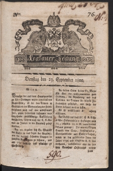 Krakauer Zeitung. 1800, nr 76