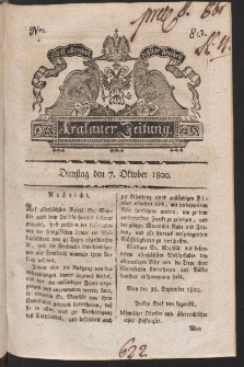 Krakauer Zeitung. 1800, nr 80