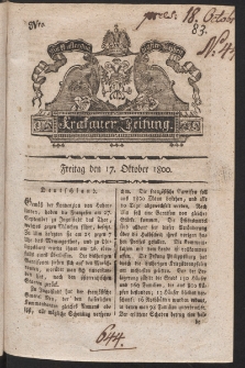 Krakauer Zeitung. 1800, nr 83