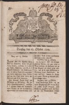 Krakauer Zeitung. 1800, nr 86
