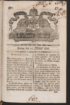 Krakauer Zeitung. 1800, nr 87