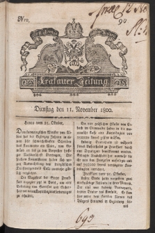 Krakauer Zeitung. 1800, nr 90