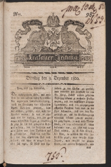Krakauer Zeitung. 1800, nr 98