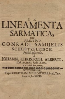 Lineamenta Sarmatica