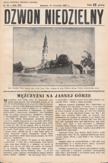 Dzwon Niedzielny. 1937, nr 39