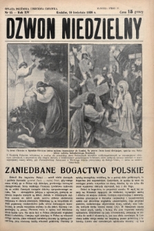 Dzwon Niedzielny. 1938, nr 15
