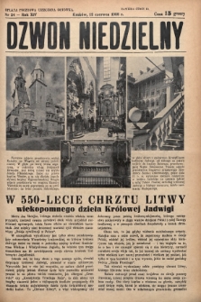 Dzwon Niedzielny. 1938, nr 24