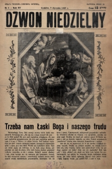Dzwon Niedzielny. 1939, nr 1