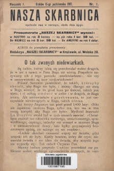 Nasza Skarbnica. 1907, nr 1