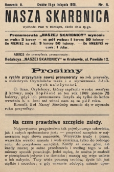Nasza Skarbnica. 1908, nr 8