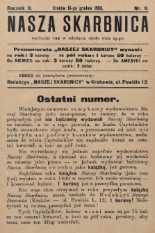 Nasza Skarbnica. 1908, nr 9