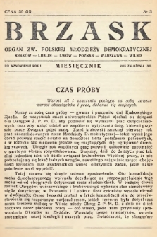 Brzask : organ Związku Polskiej Młodzieży Demokratycznej. [1928], nr 3