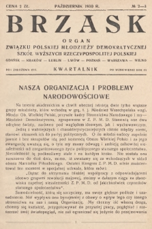 Brzask : organ Związku Polskiej Młodzieży Demokratycznej. 1930, nr 2-3