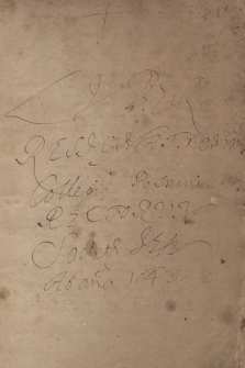 „Liber resignationum Collegij Posnaniensis rectorum Soc. Jesu ab a. 1643-1771”