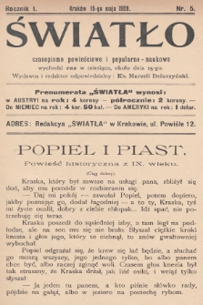 Światło : czasopismo powieściowe i popularno-naukowe. 1909, T.1, nr 5