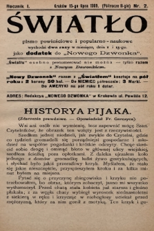 Światło : czasopismo powieściowe i popularno-naukowe. 1909, T.2, nr 2