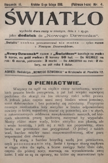 Światło. 1910, T.1, nr 4