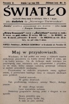 Światło. 1910, T.1, nr 9