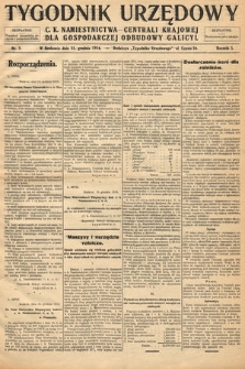 Tygodnik Urzędowy C. K. Namiestnictwa - Centrali Krajowej dla gospodarczej odbudowy Galicyi. 1916, nr 3