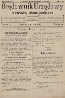 Orędownik Urzędowy Powiatu Strzelińskiego. 1926, nr 45