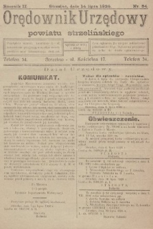 Orędownik Urzędowy Powiatu Strzelińskiego. 1926, nr 54