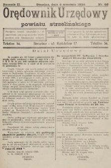 Orędownik Urzędowy Powiatu Strzelińskiego. 1926, nr 68