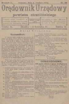 Orędownik Urzędowy Powiatu Strzelińskiego. 1926, nr 95