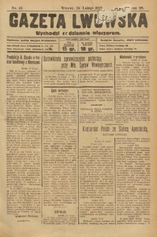 Gazeta Lwowska. 1925, nr 45