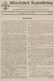 Młodzież Katolicka : dwutygodnik dla katolickiej młodzieży pozaszkolnej : bezpłatny dodatek „Gościa Niedzielnego”. 1929, nr 3