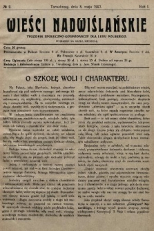 Wieści Nadwiślańskie : tygodnik społeczno-gospodarczy dla ludu polskiego. 1927, nr 2