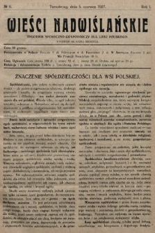 Wieści Nadwiślańskie : tygodnik społeczno-gospodarczy dla ludu polskiego. 1927, nr 6