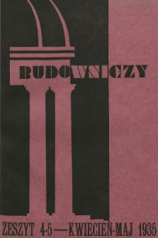 Budowniczy : organ Związku stowarzyszeń Samodzielnych Budowniczych i Kierowników Budowy Rzeczypospolitej Polskiej. 1935, nr 4-5
