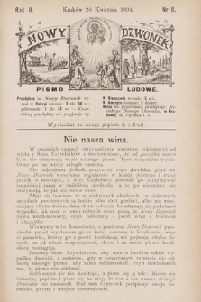 Nowy Dzwonek : pismo ludowe. 1894, nr 8