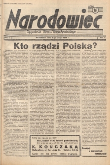 Narodowiec : tygodnik Obozu Wszechpolskiego. 1938, nr 6