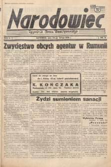 Narodowiec : tygodnik Obozu Wszechpolskiego. 1938, nr 8