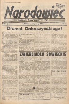 Narodowiec : tygodnik Obozu Wszechpolskiego. 1938, nr 9