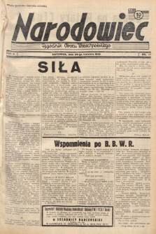 Narodowiec : tygodnik Obozu Wszechpolskiego. 1938, nr 17