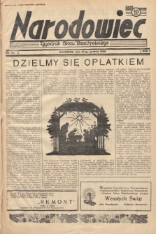 Narodowiec : tygodnik Obozu Wszechpolskiego. 1938, nr 52