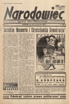 Narodowiec : tygodnik Obozu Wszechpolskiego. 1937, nr 25